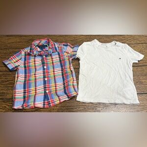 EUC Toddler Boy Tommy Hilfiger shirts size 18m
